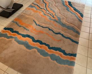 Cabin Crafts 6' x 9' Wool Area Rug Abstract Postmodern Southwest Design