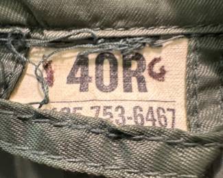 U.S. Military Olive Drab Raincoat with Army Staff Insignia