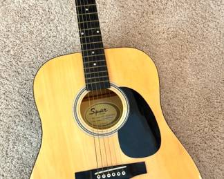 Squier by Fender SA-150 Dreadnought Acoustic Guitar Natural Finish