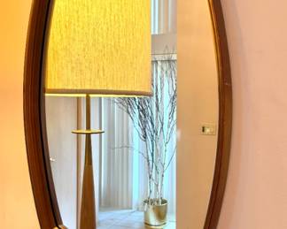 Turner Model 4565 Mid-Century Modern Sculptural Wall Mirror with Original Label