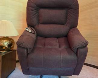 Golden Technologies Power Lift Recliner Massage Heat Chair Brown Microfiber