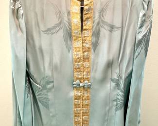 Vintage Shangri-La Bazaar Chinese Silk Brocade Mandarin Jacket