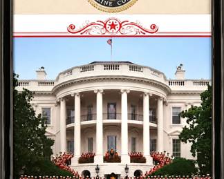 United States Marine Corps "The President's Own" Marine Band White House Framed Military Commemorative, 2010
