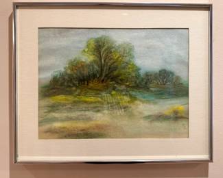 H.K. Landscape Watercolor Paintings, Contemporary Impressionist Nature Scenes