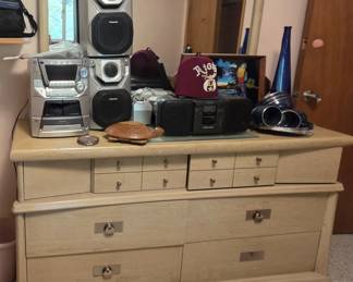Dresser and Sound Equipment