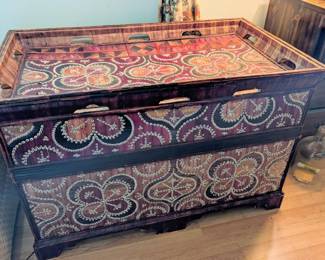 Sasak dowery trunk with cowry shells
