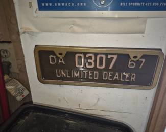 Vintage European License Plates