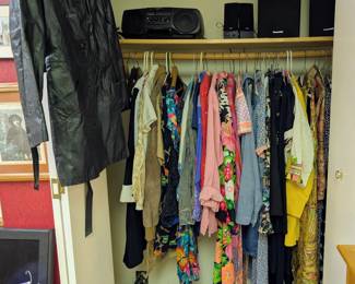 Lots of women's vintage clothing