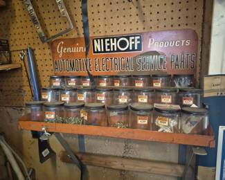 Vintage Niehoff Automotive wall cabinet