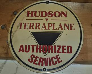 Orginial Hudson Service Enamel sign