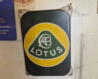 Vintage Lotus sign