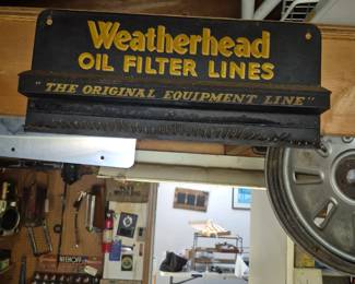 Vintage Weatherhead Automotive sign.