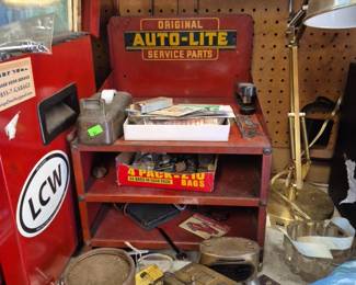 Antique Auto-Lite cabinet