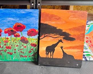 Oil acrylic paintings