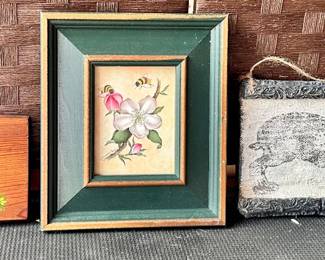Various wood and print