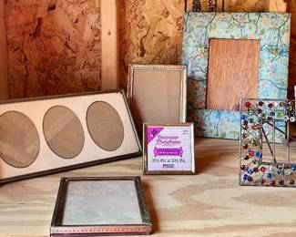 Asst vintage table frames