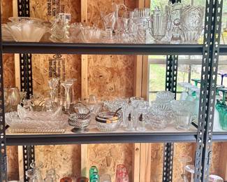 Vintage and antique crystal and glassware