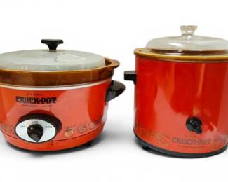 1970s Orange Rival CrockPot Slow Cooker