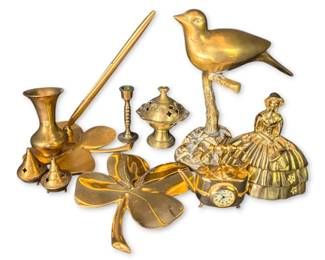 Brass Bird, Incense Burners, Bell, More