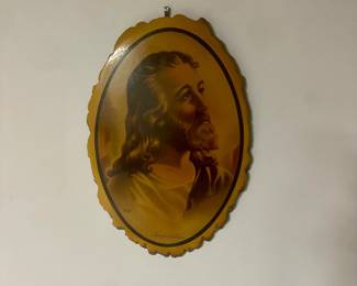 Wood Jesus portrait