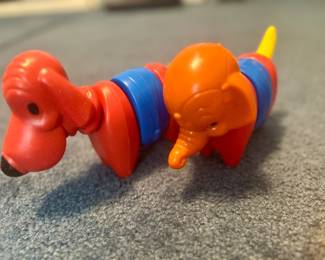 Vintage segmented toys