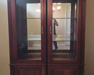Vintage Mahogany Display Cabinets