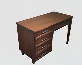 Singer Sewing Machine and Wooden Desk
