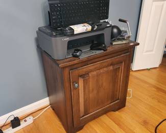 $25. Media cabinet, matches hutch