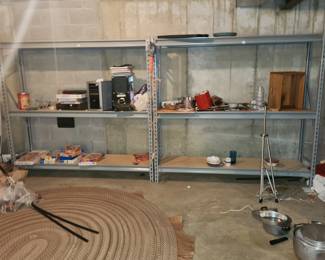 $45 EACH-Metal shelving, bring help to move3 units like these