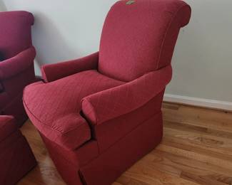 $60 EACH chair-swivel & rock. $35 foot stool. By Hickory