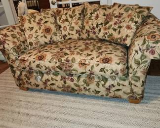 Floral sofa & loveseat, by LazBoy