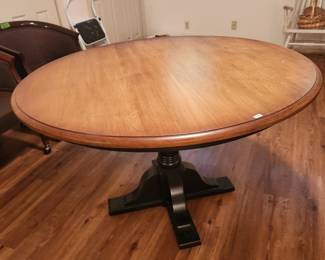 $75. Round dining table, 48". BUYER MOVES
