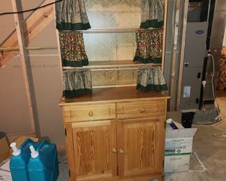 $60. Pine hutch. BUYER MOVES
