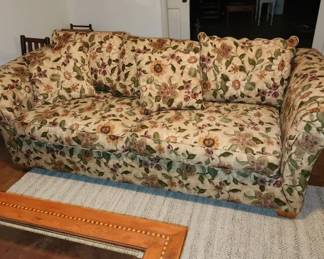 Floral sofa & loveseat, by LazBoy