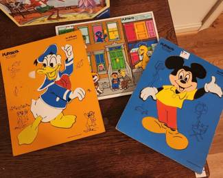 vintage wooden puzzles