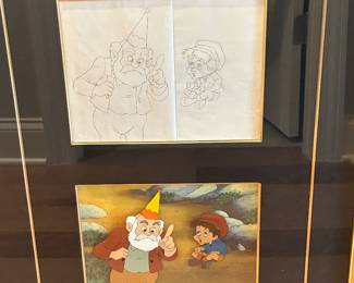 Animation cels from Pinocchio and the Emperor of the Night