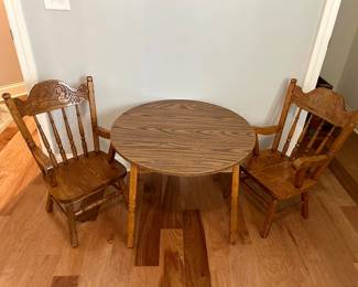 Children’s table and 2 chairs