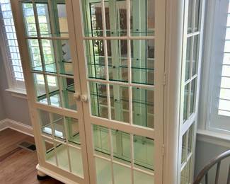 Lighted display case 54” x 67”h x 17” d