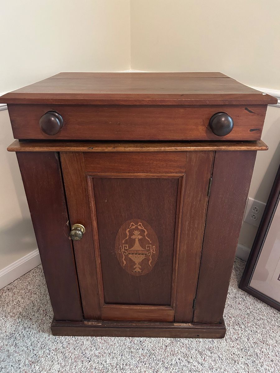 Ship captain’s wash stand turned into a bar