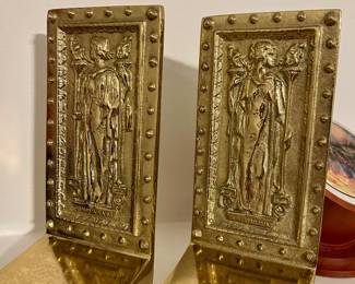 Brass bookends by Virginia Metalcrafters. The doors to the Library of Congress