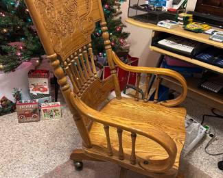 Oak office chair