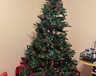 Lighted Christmas tree