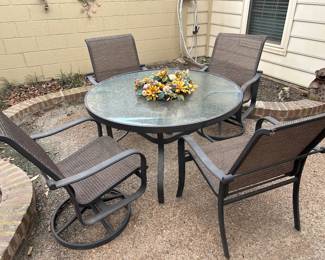 Patio table and chairs