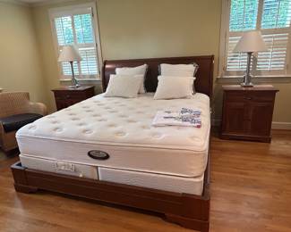 King sleigh bed
