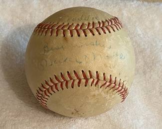 Signed Mickey Mantle baseball