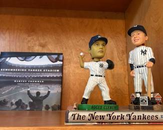 New York Yankees books and bobble heads