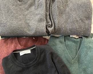 Men’s cashmere sweaters