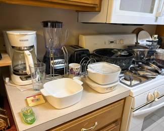 Corning Ware, small appliances,