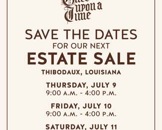 estate sales graphics killarney save date