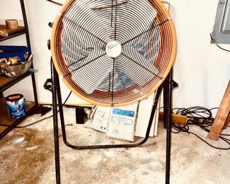 Large industrial garage fan